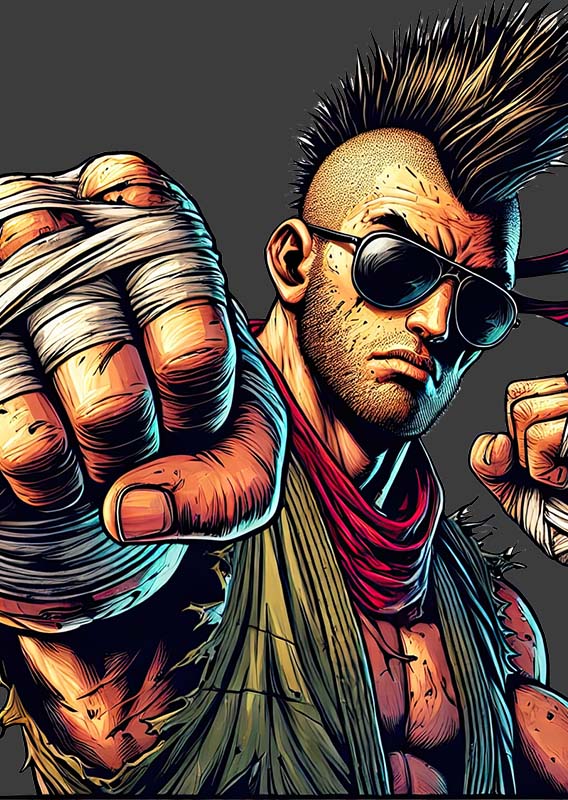 Hobo Fighter Series by 9punkNFT.com